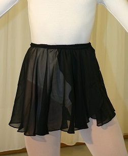 Kinder Ballett-Röckchen schwarz - Größe 104-116