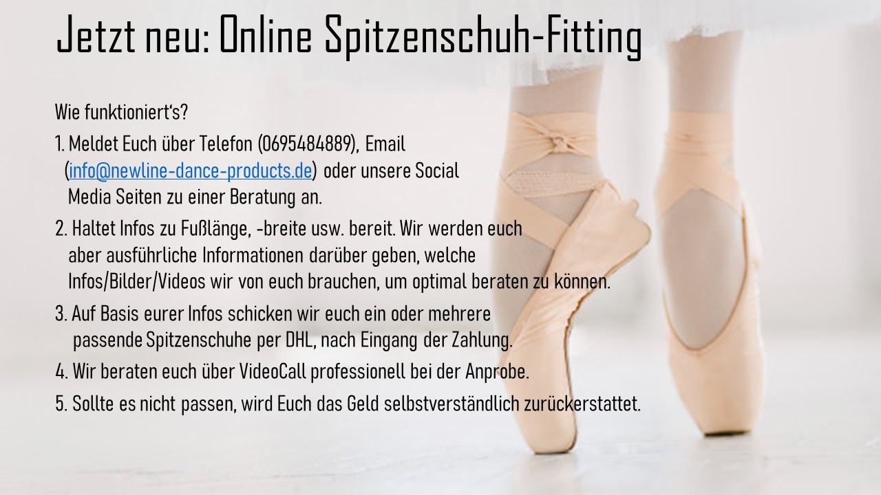 Online-Spitzenschuhfitting